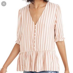 MOVING SALE NWT Madewell Peplum-Style Blouse